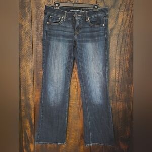 American Eagle Outfitters Favorite Boyfriend Jeans Womens 8 Blue Stretch Denim